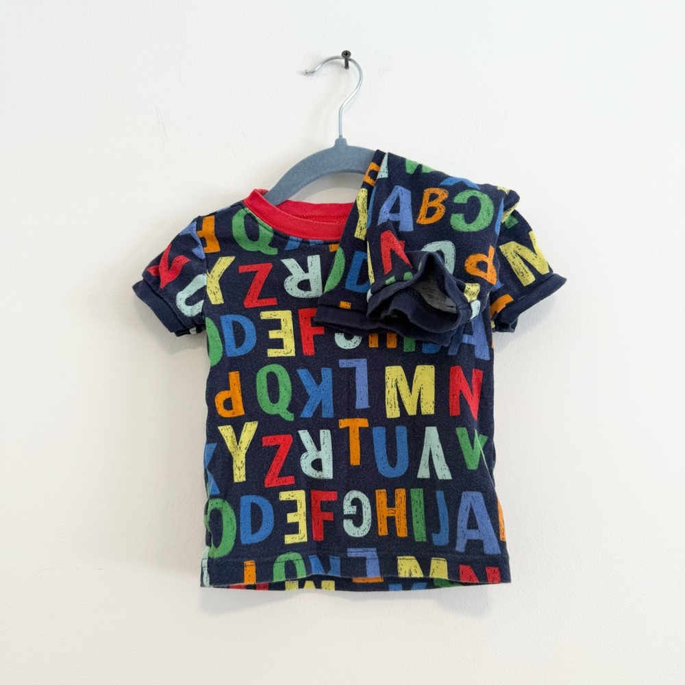 Old Navy printed pajama shorts set 12-18 months